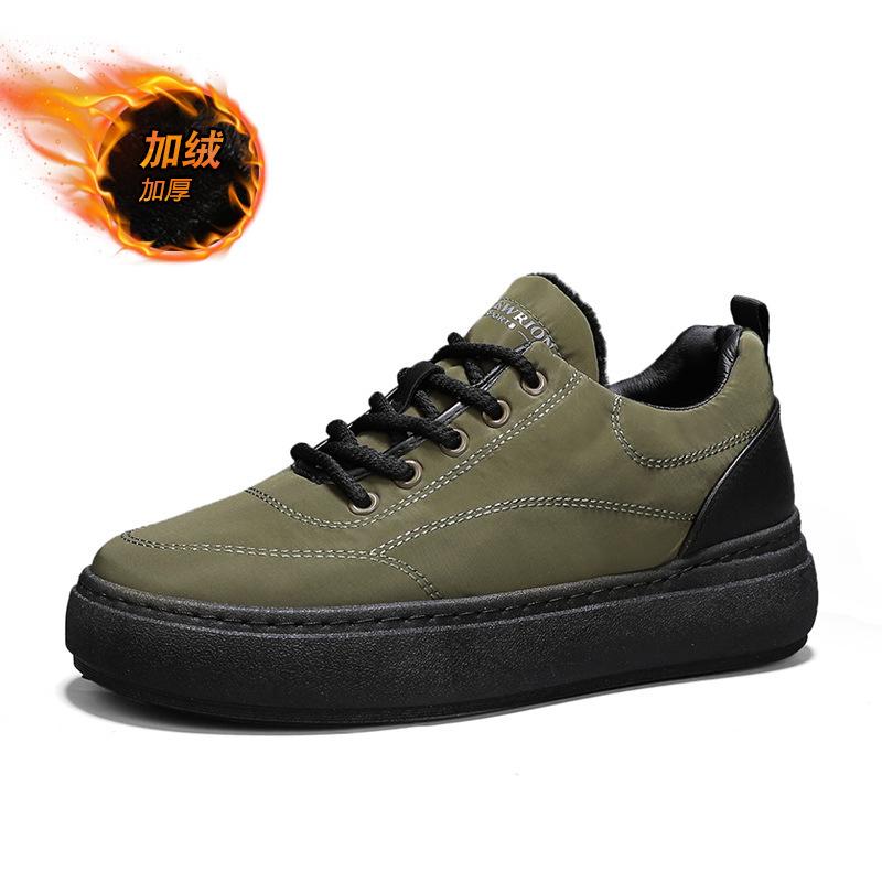 Fashion Waterproof Snow Cotton Shoes for Men Winter New Soft Sole Warm Platform Shoes with Plush Man Shoes Zapatos Casuales