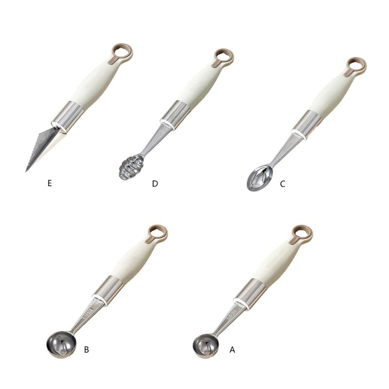 Ergonomic Handle Melon Baller Spoon Kitchen Tool Ice Cream Spoon 304Stainless Steel Texture Perfect for Ice Cream Fruits