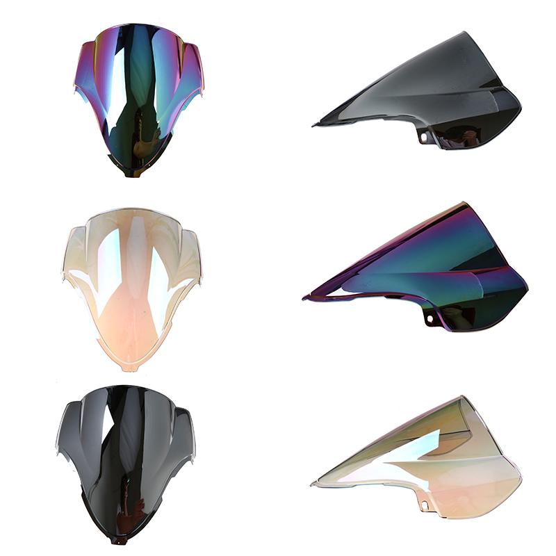Motorcycle Windshield Double Bubble ABS Wind Deflector Multicolor Racing Wind Screen Fit for Suzuki Hayabusa GSXR1300 1996-2007