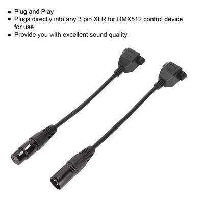 2PCS Plug and Play XLR3 To RJ45 Female  Cable for LED Strip Recording Studio Recording Studio