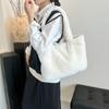 Autumn and Winter Cute Furry Shoulder Bag New Fashion Portable Tote Bag Large Capacity Lazy Wind Plush Bag