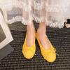 2025 Spring Evening Gentle Wind Ballet Ladyshoes Shallow Mouth Flat Bottom with Skirt French Temperament Red Single Shoes Women