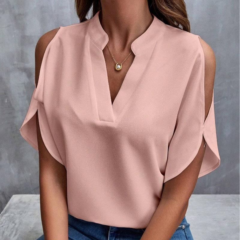 women spring summer puff sleeve off shoulder solid color pullovers t shirt blouse top