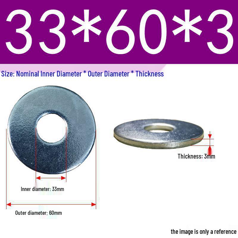 Galvanized Flat Metal Washer Spacer M3-M60