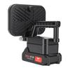 LED Work Light Battery Powered Handheld Flashlight with Dual USB Ports Cordless Lamp for Outdoor Camping Fishing