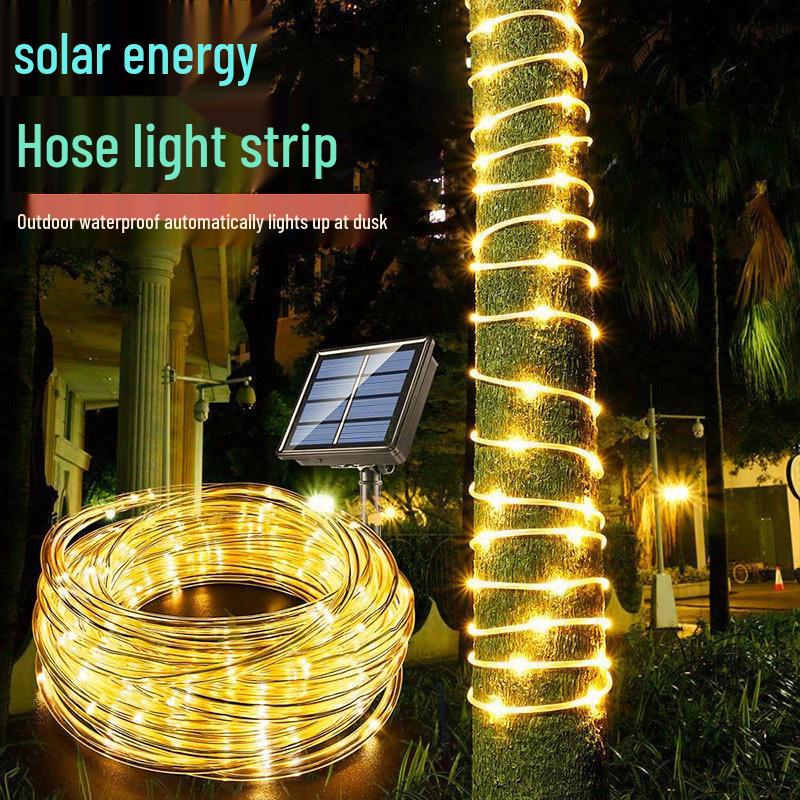 

LED Solar Colorful Waterproof Outdoor String Lights for Courtyard, Balcony, and Garden Decoration 7m 50 LED Colorful Solar