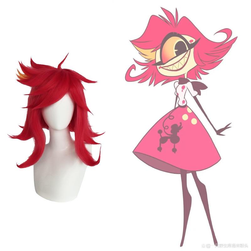 Hazbin Hotel Niffty Cosplay Wig With Layered Topper For Costume Parties And Role Play