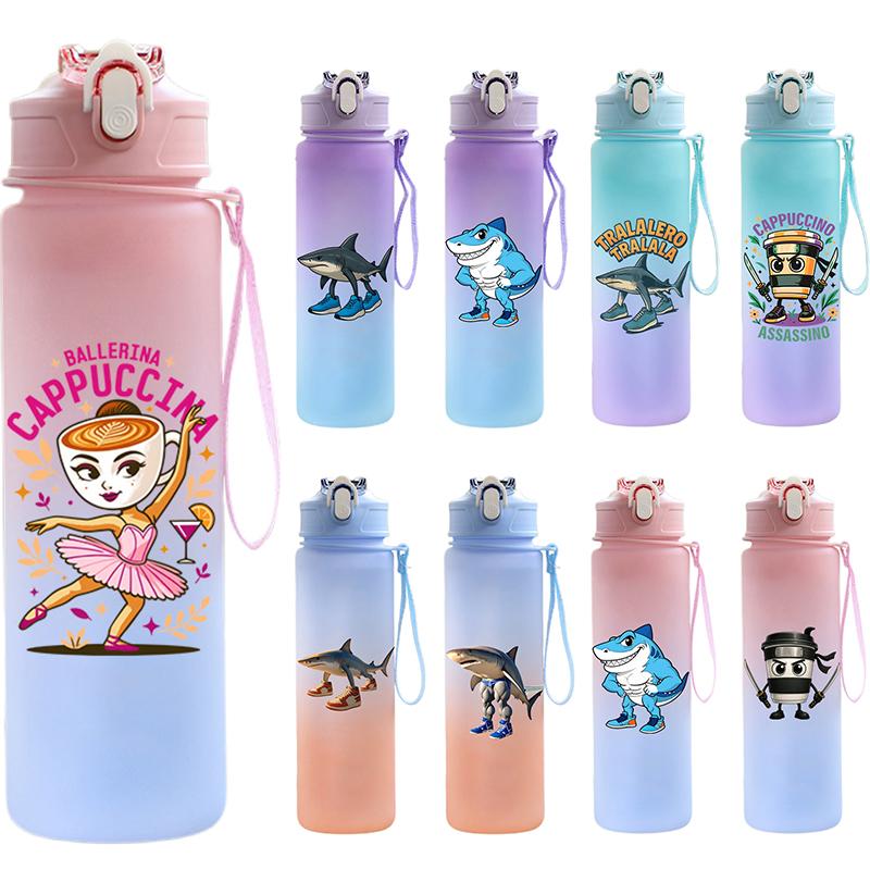 Tuang Tuang Tuang Printed 750Ml Water Bottle Anime Cartoon Large Capacity Drinking Cup Portable Outdoor Sports Water Cup Children Gift