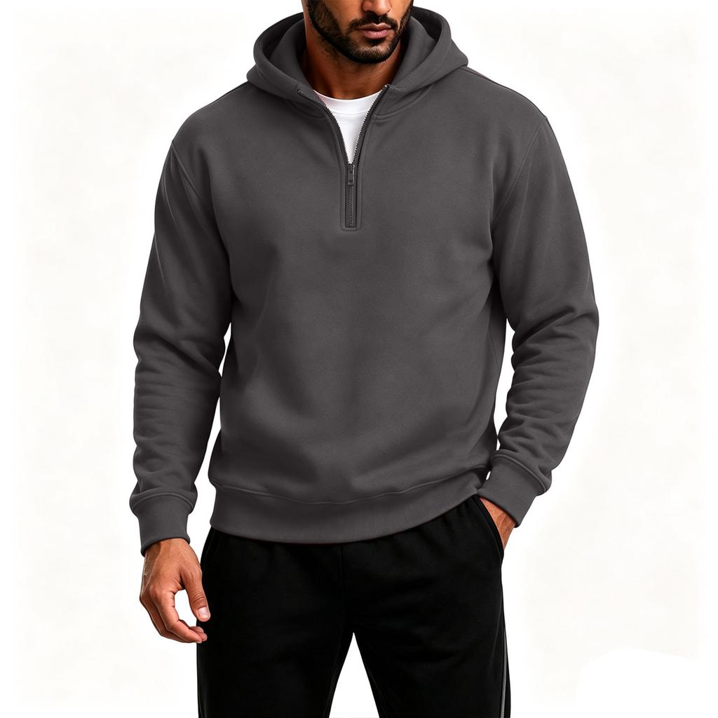 Herren Kapuzenpullover Langarm Pullover Freizeit Farbiger Sweatshirt