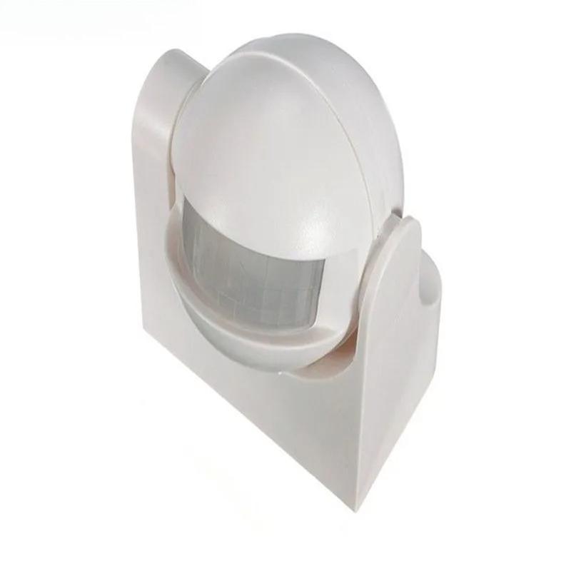 AC 220V - 240V 180-градусный уличный IP44 PIR инфракрасный детектор движения, круглый мини умный выключатель света с задержкой