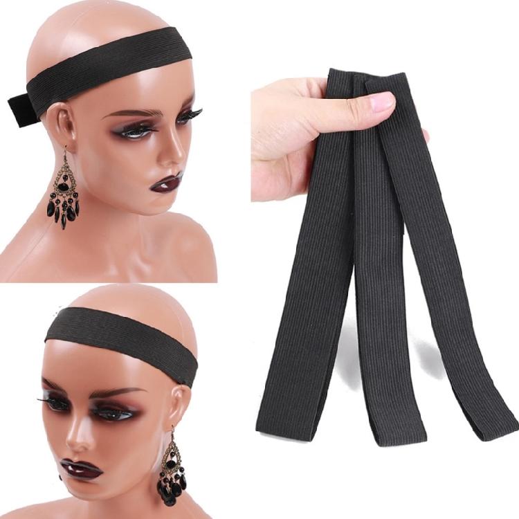 3pcs Elastic Wigs Bands Adjustable 3Pcs Comfortable Edge Bands For Wigs Wearers Hair Comb Styling Tool for Women