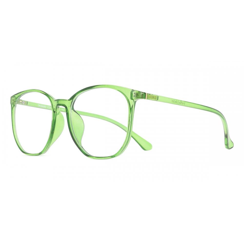 Full Rim Square Transparent Green Smartbuy Collection Cascade G30053 C25 Fashion Unisex Eyeglasses