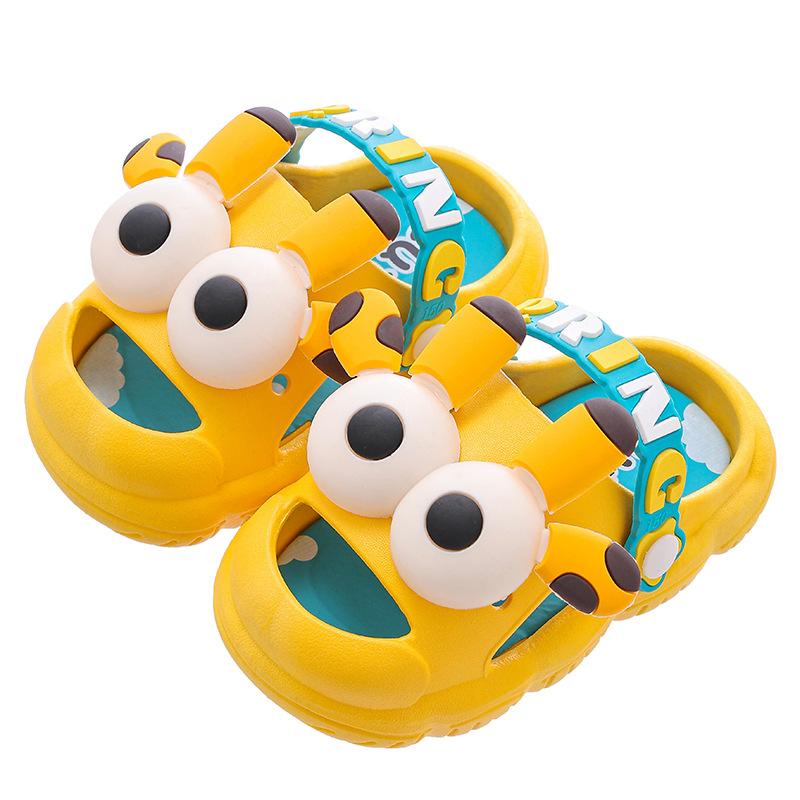 Children's Clogs Baby Slippers Boys and Girls Summer Sandals Closed-Toe Toddler Kids Bath Non-Slip Soft Sole Beach