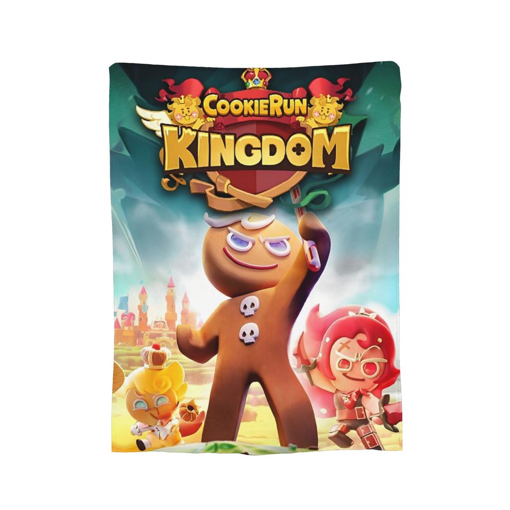 Cookie Run Kingdom Throw Blanket for Couch Video Games Soft Fuzzy Plush Blanket Multiple Sizes Bedspread for All Seasons