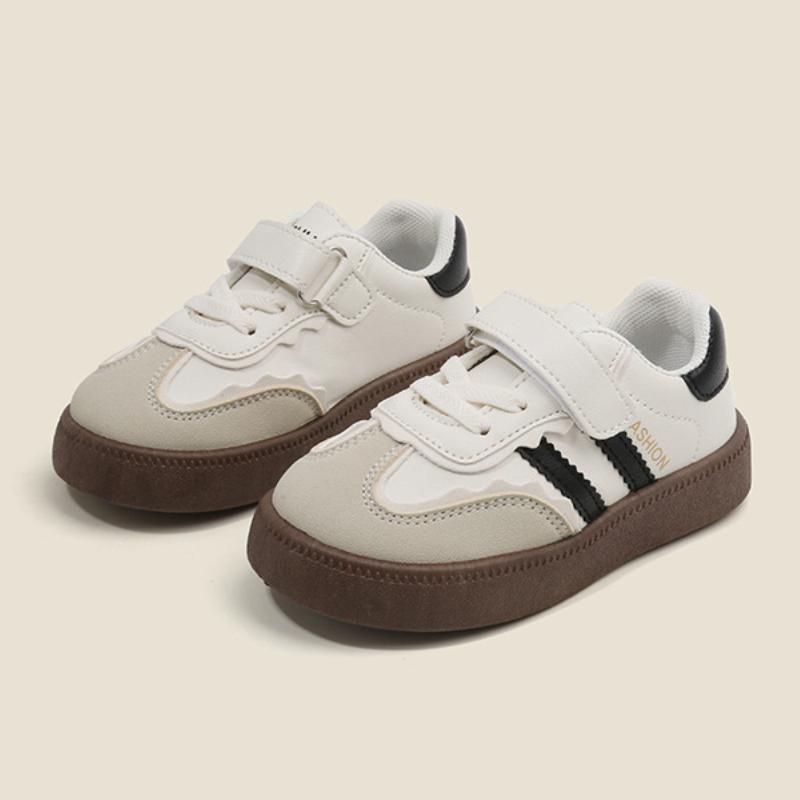 

Children s moral training shoes Spring and Autumn boys sports shoes Casual board shoes Girls white shoes Soft soled baby Forrest shoes 26 чорний