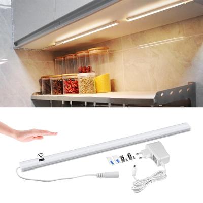 LED-Unterschrankleuchte, Handschalter für Fitchen, 5 W/6 W/7 W, Sensorlampe, Kleiderschrank, LED-Nachtlichter mit EU-Adapter