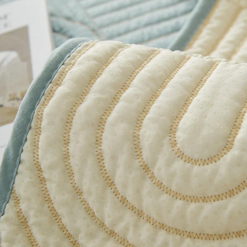 Northern Europe Sofa Cover for Living Room Cotton Universal Sofa Mat Towel Non-Slip Sofa Cover Embroidery Rainbow Couch Cushion
