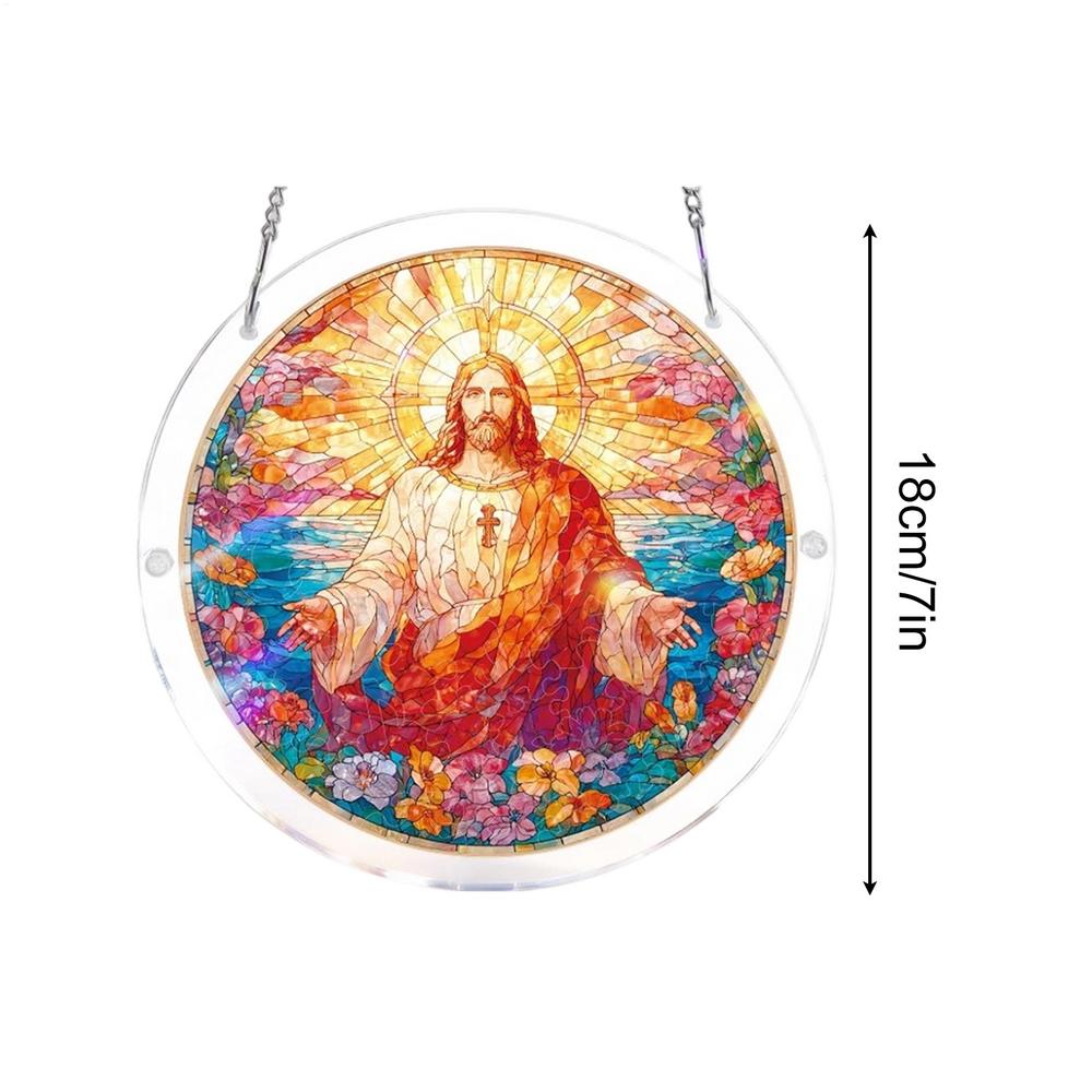 Acrylic Suncatcher Jigsaw Puzzles 2D Acrylic Ornament Decor Suncatcher Puzzle Window Decoration for Indoor Home Living Room