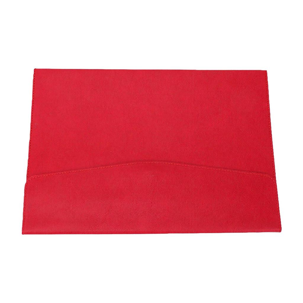 A4 PU File Folder Snap Closure Filing Organizer Leather File Envelope Folder for Business Office School Travel Storage