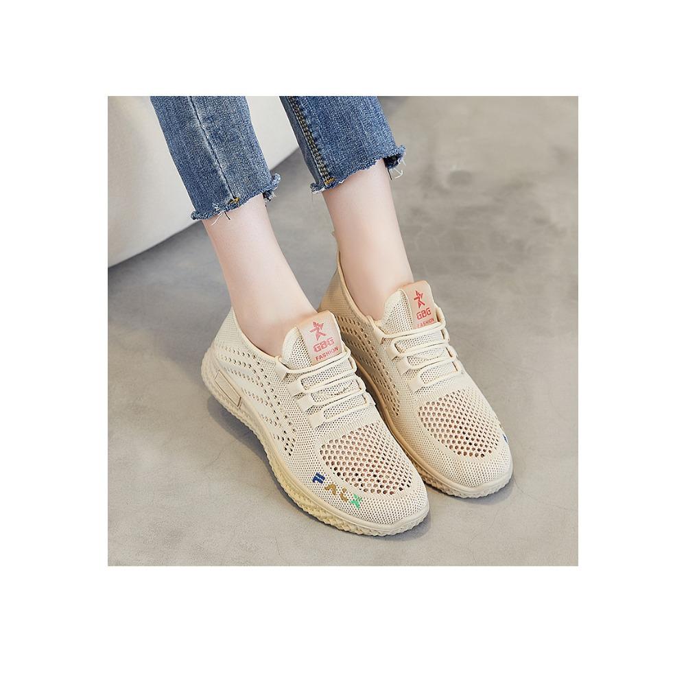 JMXD Shoes Women Summer Flyknit Sneakers Breathable Casual Sports Shoes Women Wholesale Lightweight Comfy Trendy Fashion Walking Running