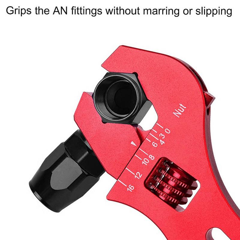 Fitting Wrench Adapter Aluminum Tool Spanner Adjustable Wrench Firm Grip Hose Fitting Wrench For Hose Fitting Adapters End