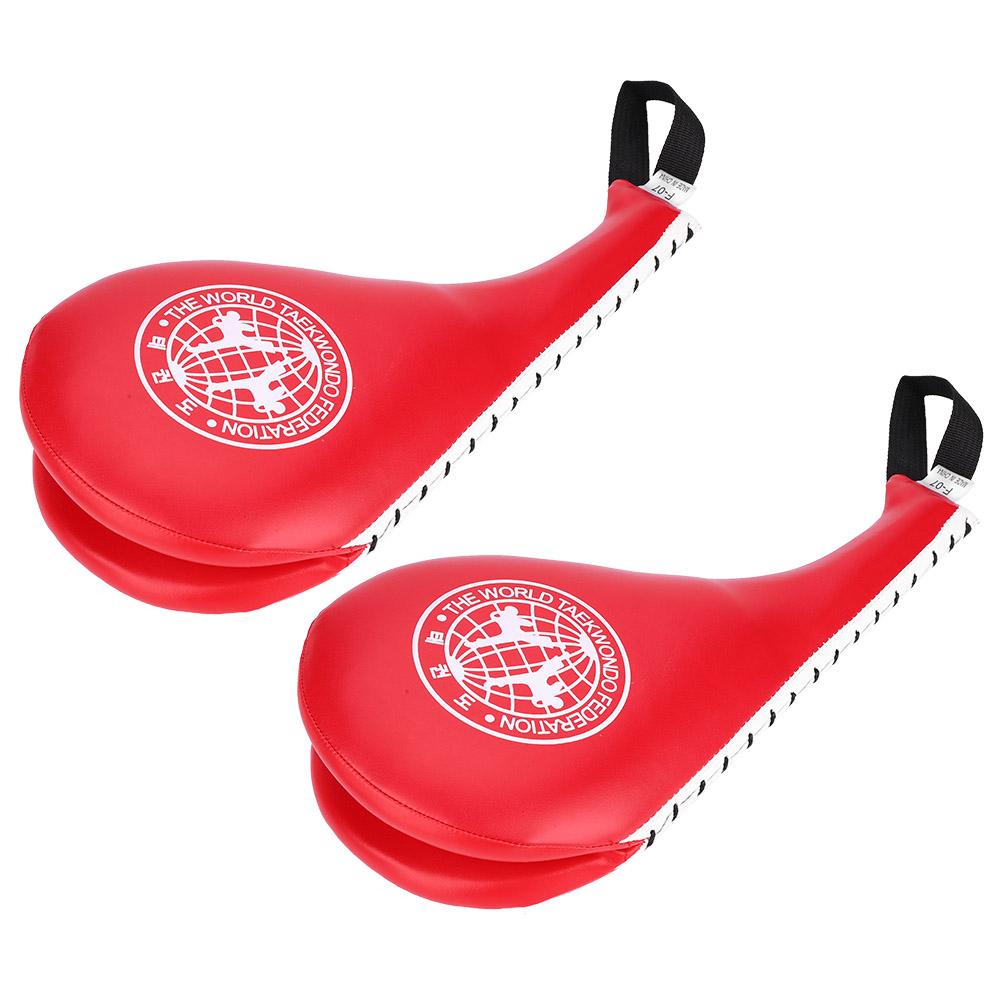 Boxing Taekwondo Karate Kick Punching Training Target Soft PU Sponge Pad Adult Children (Red)