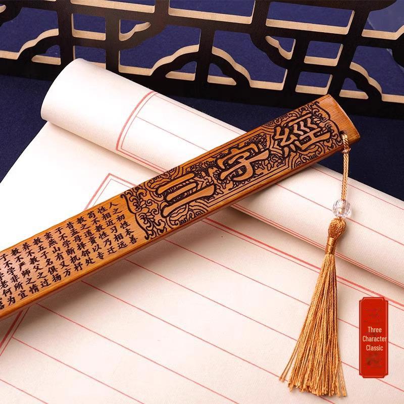 Бамбуковая дисциплинарная линейка - утолщенный, прочный бамбуковый учебный инструмент для женщин и учителей