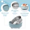 4Pcs Kid Feeding Bowl Stainless Steel Insulation Bowl Spoon Set Children Tableware Cartoon Printed BPA Free Children Food Bowl