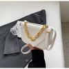 Women's temperament chain solid color 2025 autumn and winter new casual portable shoulder messenger small square bag