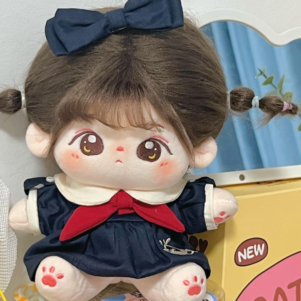 1 set Whale Pattern 20cm Cotton Doll Clothes School Uniform Plush Doll Clothes  20cm Cotton Doll