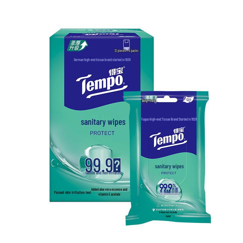 Tempo Disinfecting Wet Wipes, 120 Count