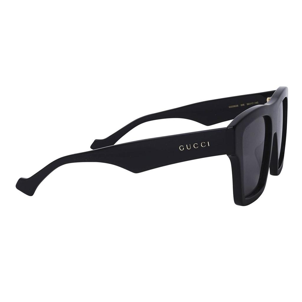 Gucci Square Sunglasses With Dark Gray Lenses And Black Frame Men Sunglasses GG0962S-005