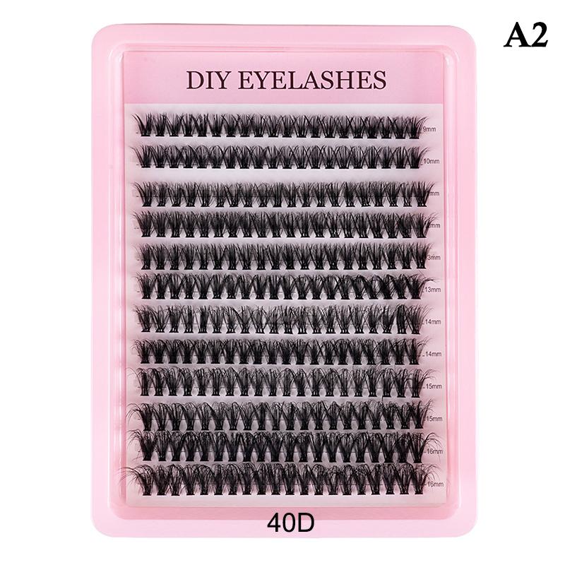 30D 40D 50D 60D 80D Cluster Lash Kit Segmented Fluffy Natural Volume DIY At Home Eyelash Extensions for Women