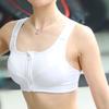 Ženy zip Push Up Sportovní Podprsenka Vesta Spodní prádlo Nárazuvzdorná Prodyšná Tělocvična Fitness Atletický Běh Jóga Bh Sportovní topy