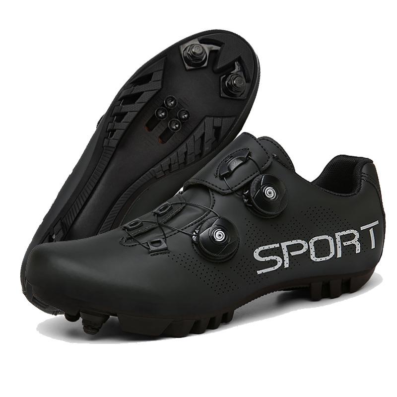Unisex Road & Mountain Cycling Shoes with Dual Buckle and Lock System