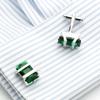 Nuovi polsini in cristallo verde, gemelli per maniche di camicia alla francese, gemelli per abito da lavoro, bottoni per abito da sposa 708