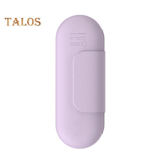 

Силиконовый держатель для кистей для макияжа, сумка для хранения, большая вместимость, портативный держатель для косметических кистей с магнитным замком фиолетовый