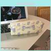 Canvas Makeup Storage Bag Big Size Travel Toiletry Bag For Women Girls With Tulip Print