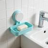 Yousheng Suction Cup Soap Box Wall Mounted with Drainage Soap Dish Macaron Colors Space Saving Soap Tray for Bathroom