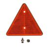 Amber Pair of Triangle Safety Reflectors with Screws Suitable for Cars Tractor Universal Applications
