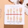 Dewdrop Spring Almond Nude 3D Water Drop Gradient Flower Nail Stickers