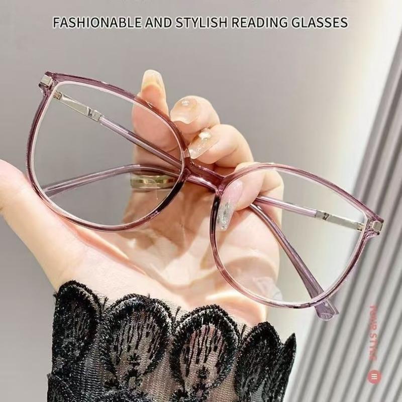 New Fashionable Reading Glasses Anti Blue Light Presbyopia Glasses Men Women Large Frame Presbyopia Glasses Casual Eyeglasses