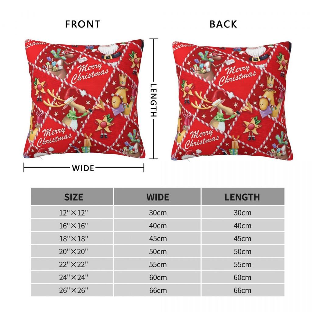 Pillow Cover Christmas Pattern Cushion Cover Kawaii Pillow Case For Sofa Home Decorative Pillowcases