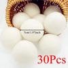30-Pack Wool Dryer Balls Handmade Drying Balls Dryer Reusable Natural Fabric Softener Reduce Wrinkles and Decrease Drying Time