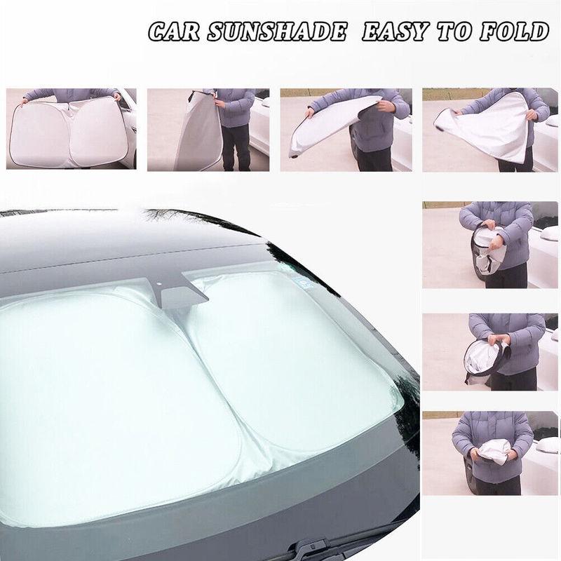 Windshield Sunshade for Tesla Model Y 3 2017-2025 2026 Folding Front Window Sun Shade Cover Heat Protection Visor Accessories