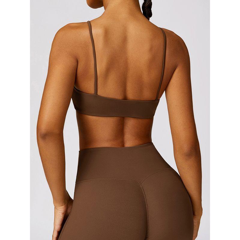 Beauty Back Sports Underwear Women Shockproof Running Workout Clothes Top Outer Wear Yoga Clothes Vest Beauty Back Sling Bra