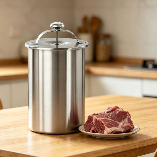 Pentola Vaporiera per Carne in Acciaio Inossidabile con Termometro Stampo Pressa per Salumi Fatto in Casa