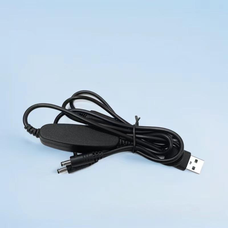 USB til DC-kabel for 5V kjølevifteledning 3-trinns viftehastighetskontroller for kjøleklær til arbeidsbruk Utendørs