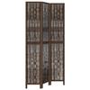 VidaXL Room Divider 3 Panels, Room Separator, Privacy Screen, Bedroom Living Room Screen, Dark Brown 358656