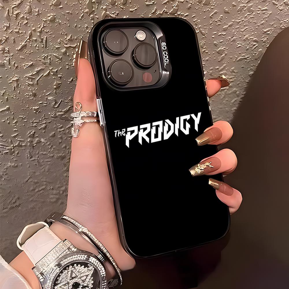 The Prodigy Artist Logo Phone Case For IPhone17 Air 16 15 14 Plus 13 12 11 Pro XS Max Silver Black Bumper Case